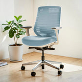 Model 11 Ergonomic Office Chair | Blue | Metal Base