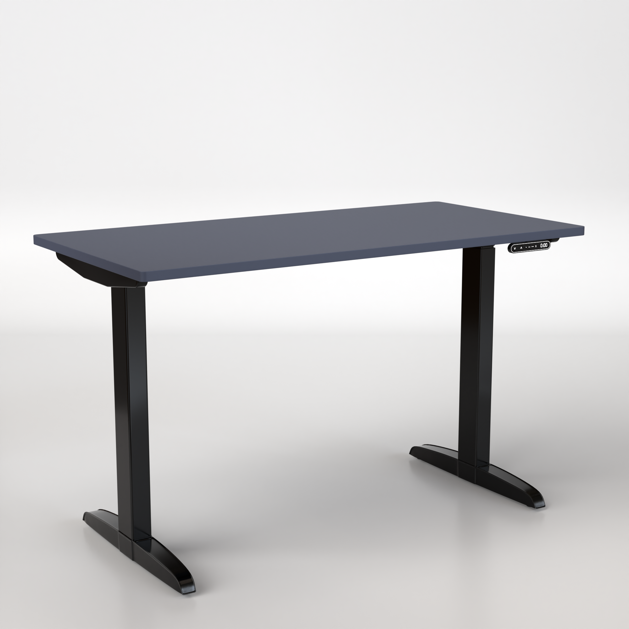 Model 301 | Everyday Electric Sit-Stand Desk (48"x24") | Blue | Black Legs