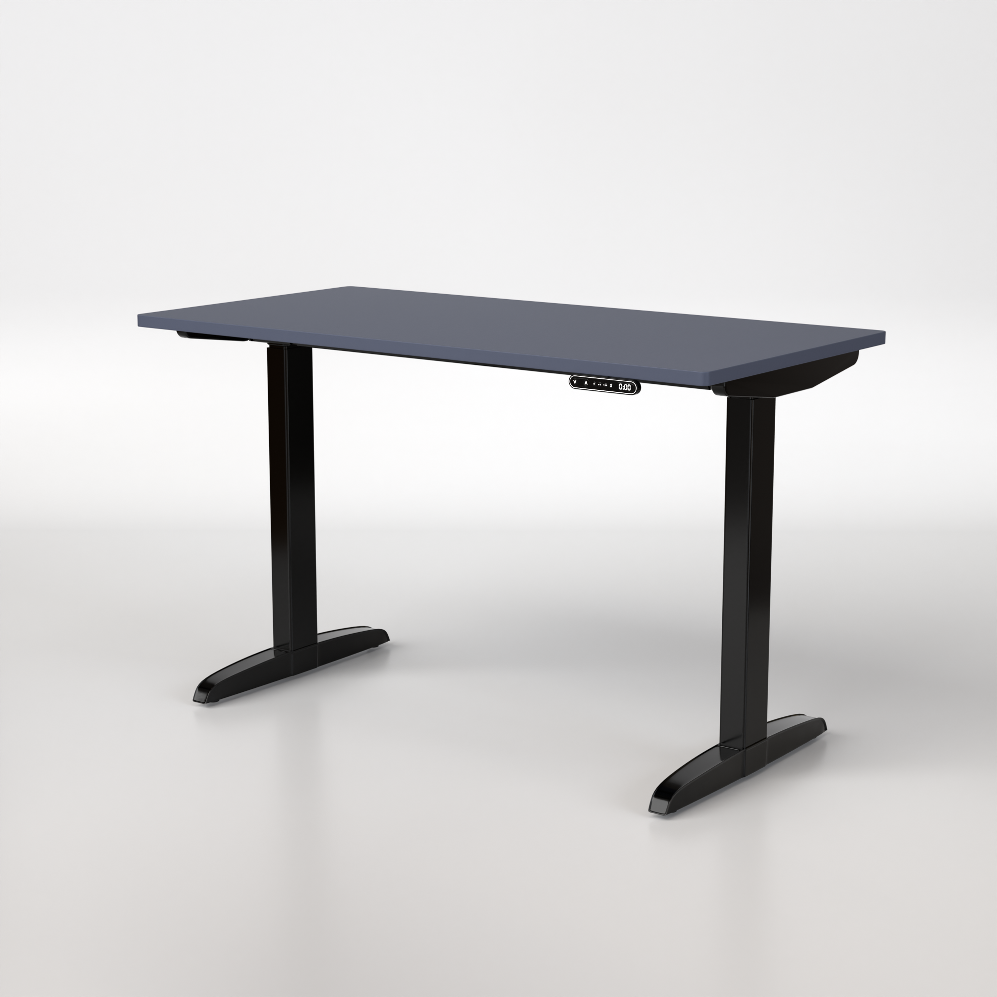 Model 301 | Everyday Electric Sit-Stand Desk (48"x24") | Blue | Black Legs