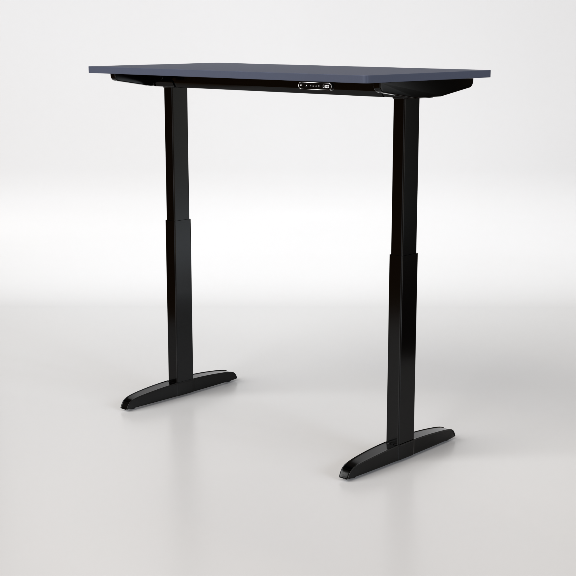 Model 301 | Everyday Electric Sit-Stand Desk (48"x24") | Blue | Black Legs