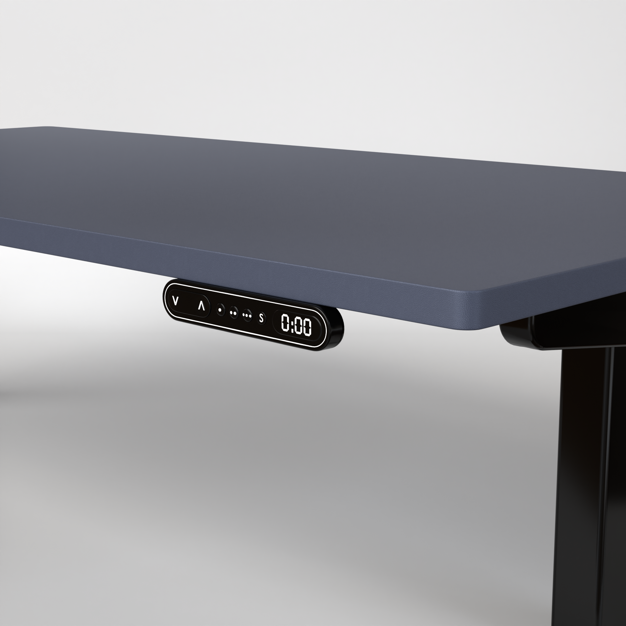 Model 301 | Everyday Electric Sit-Stand Desk (48"x24") | Blue | Black Legs
