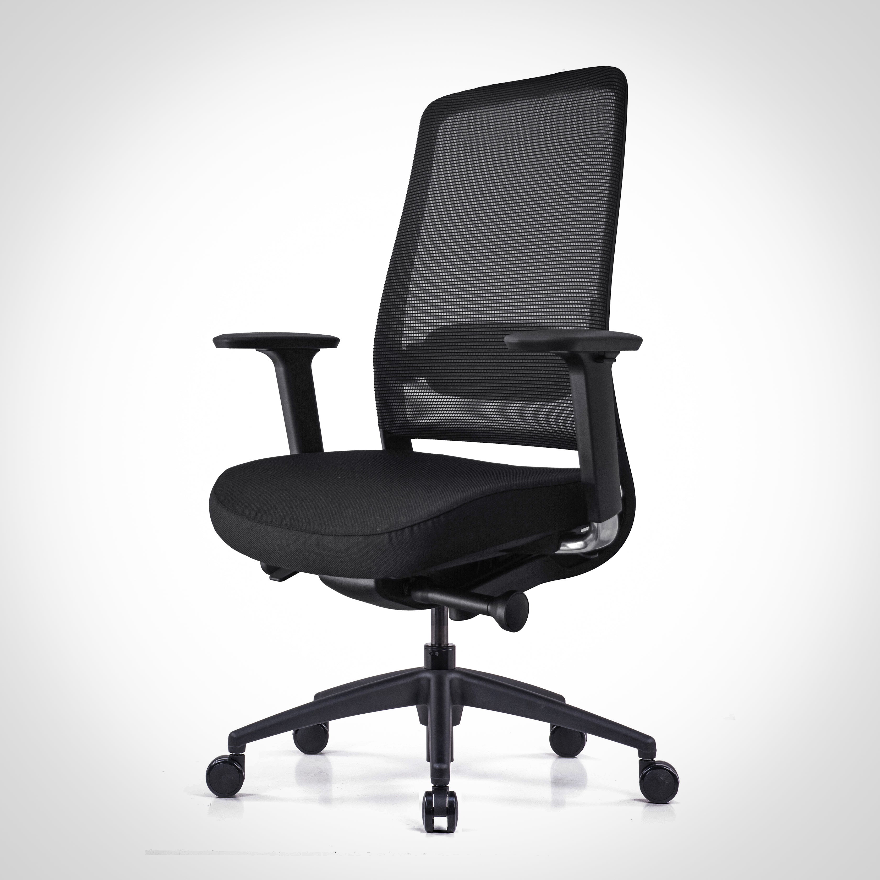 Model 54  Ergonomic Office Chair | Black | Nylon Base