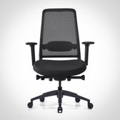 Pelicanwork black ergonomic office chair with mesh back and adjustable armrests