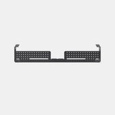 Pelicanwork cable organizer in black, metal under-desk wire management tray