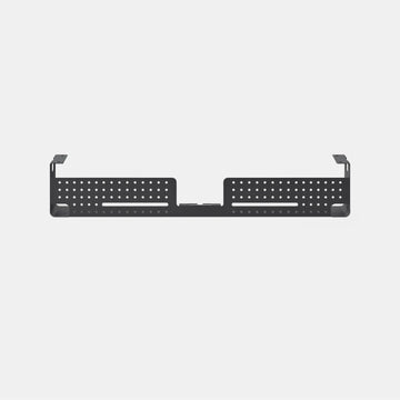 Pelicanwork cable organizer in black, metal under-desk wire management tray
