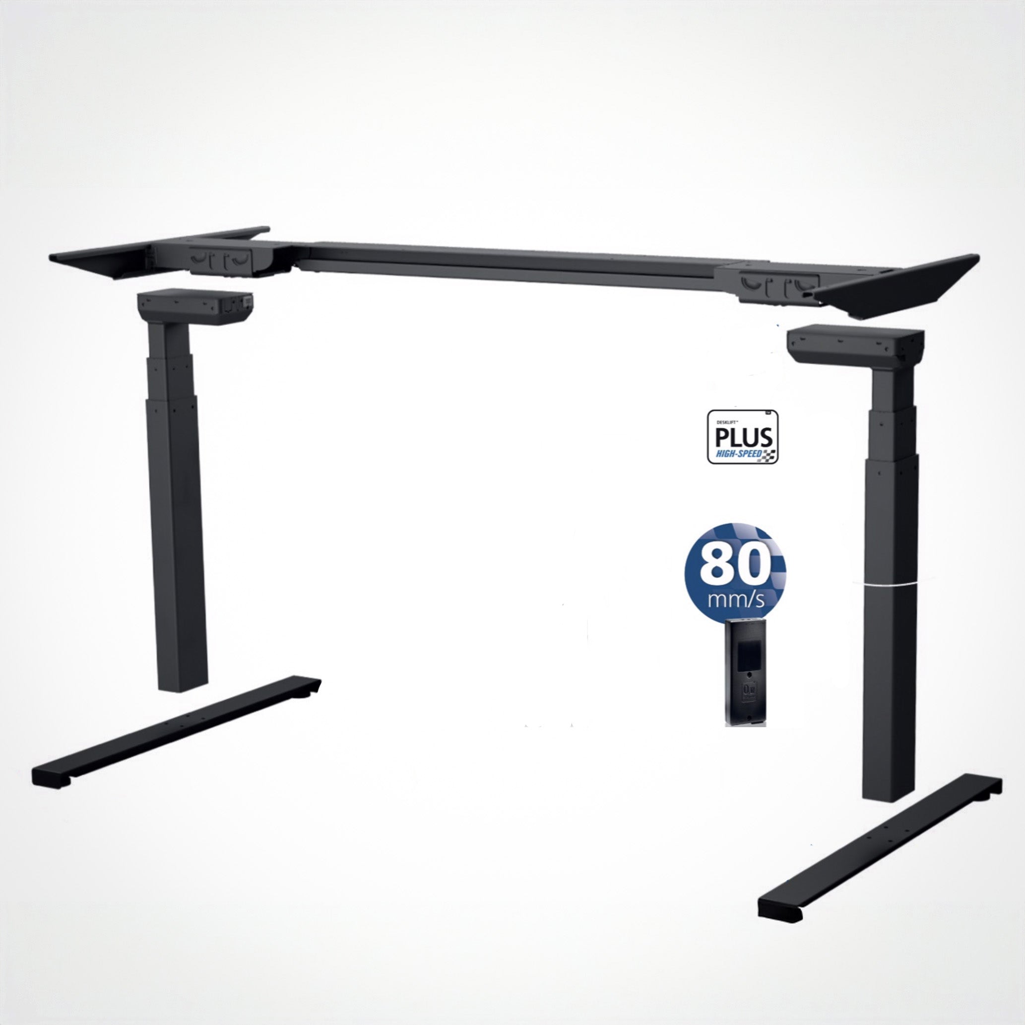 Model 304 | Pro High-Speed Solid-Wood Desk (58"x29") | Teak Wood | White Legs