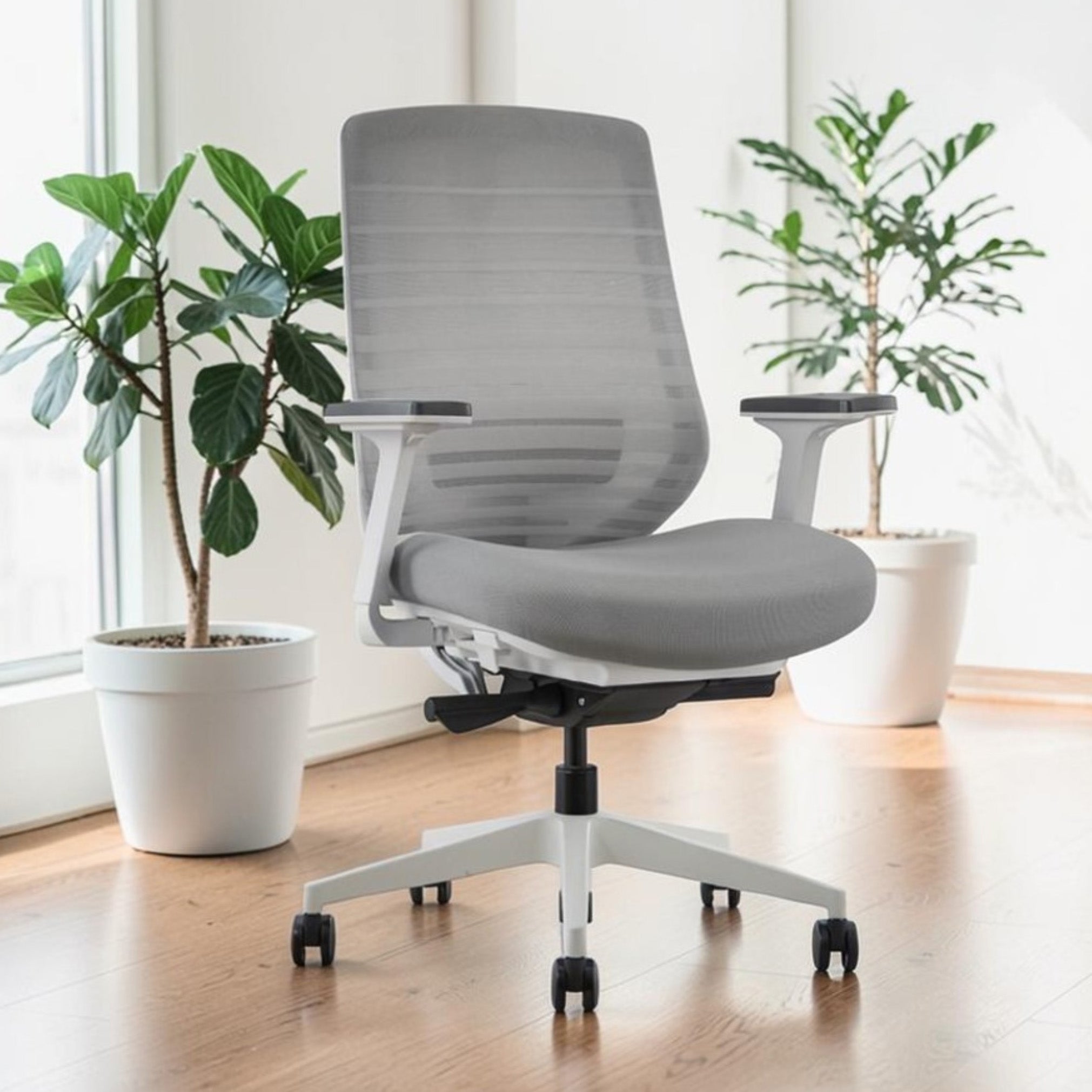 Model 11 Ergonomic Office Chair | Grey | Nylon Base