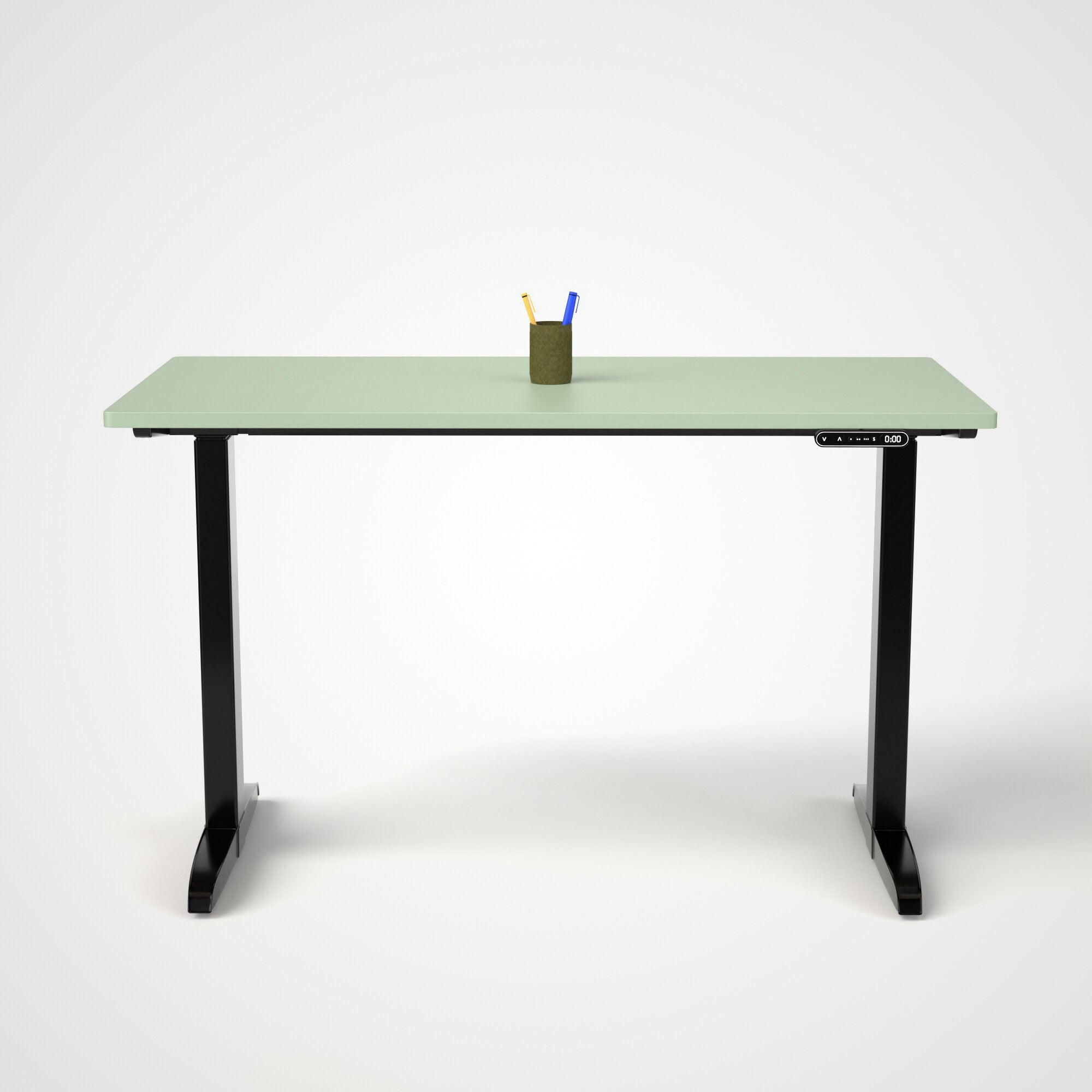 Model 301 | Everyday Electric Sit-Stand Desk (48"x24") | Green | Black Legs