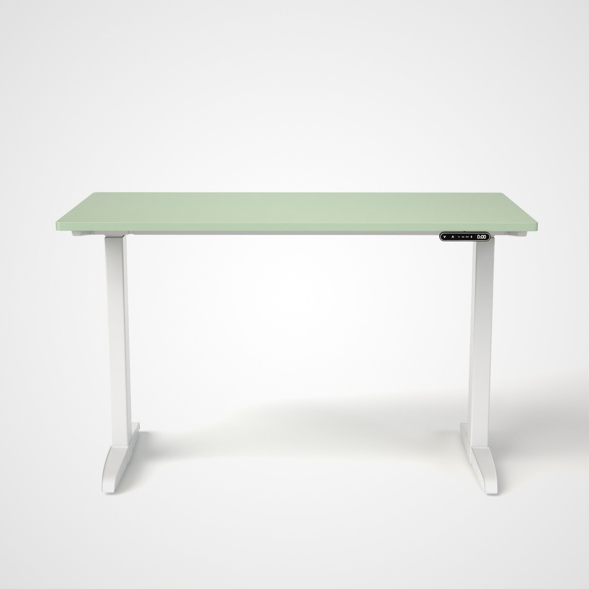 Model 301 | Everyday Electric Sit-Stand Desk (48"x24") | Green | White Legs