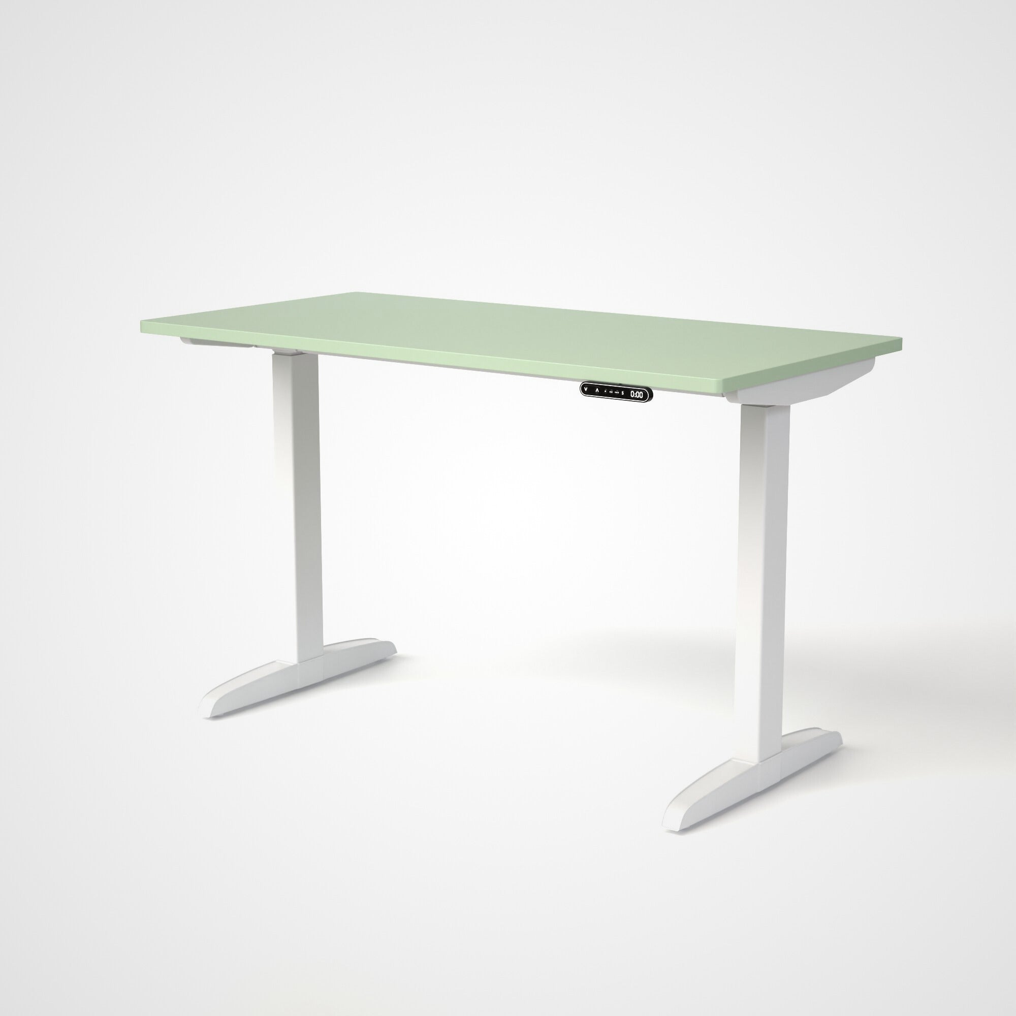 Model 301 | Everyday Electric Sit-Stand Desk (48"x24") | Green | White Legs