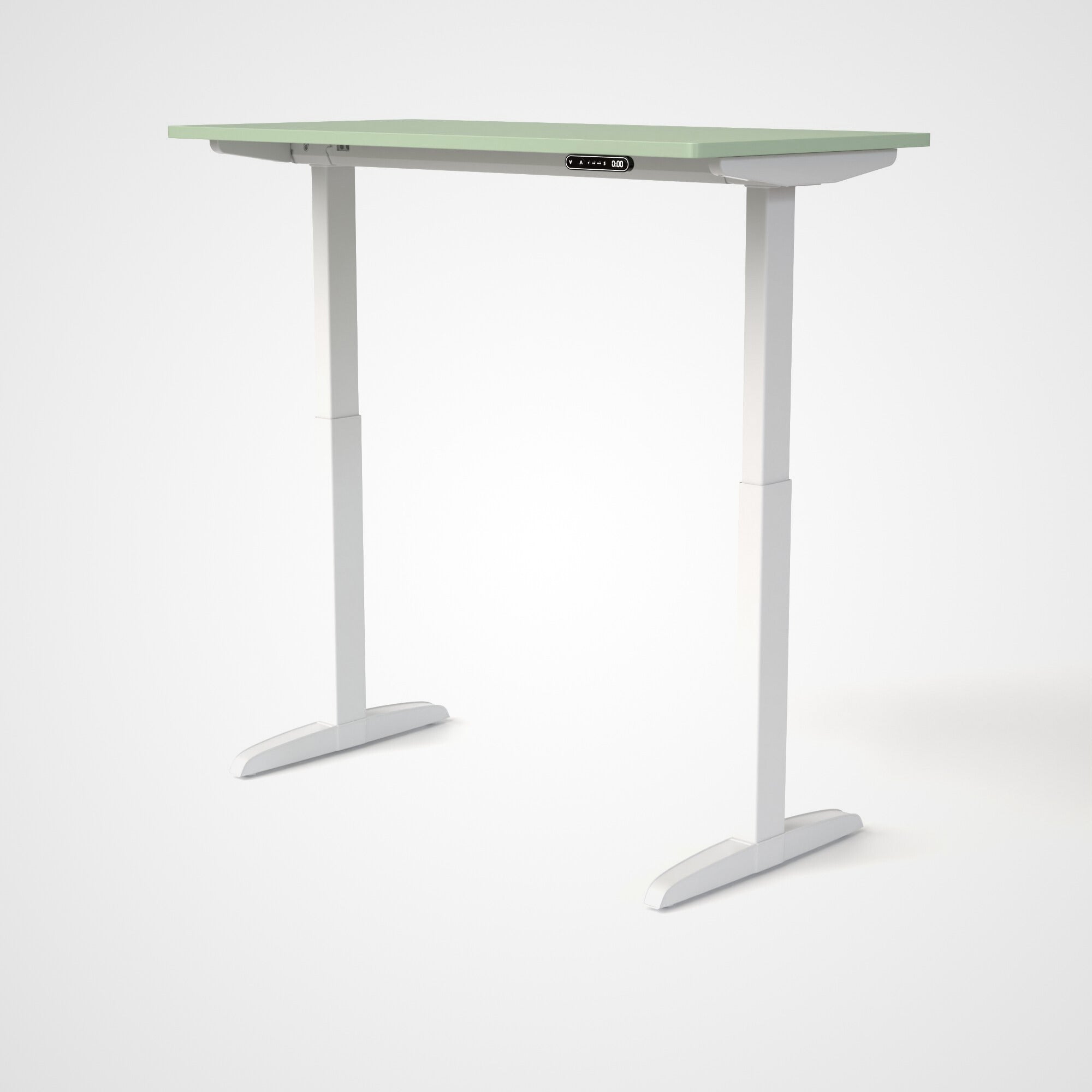 Model 301 | Everyday Electric Sit-Stand Desk (48"x24") | Green | White Legs