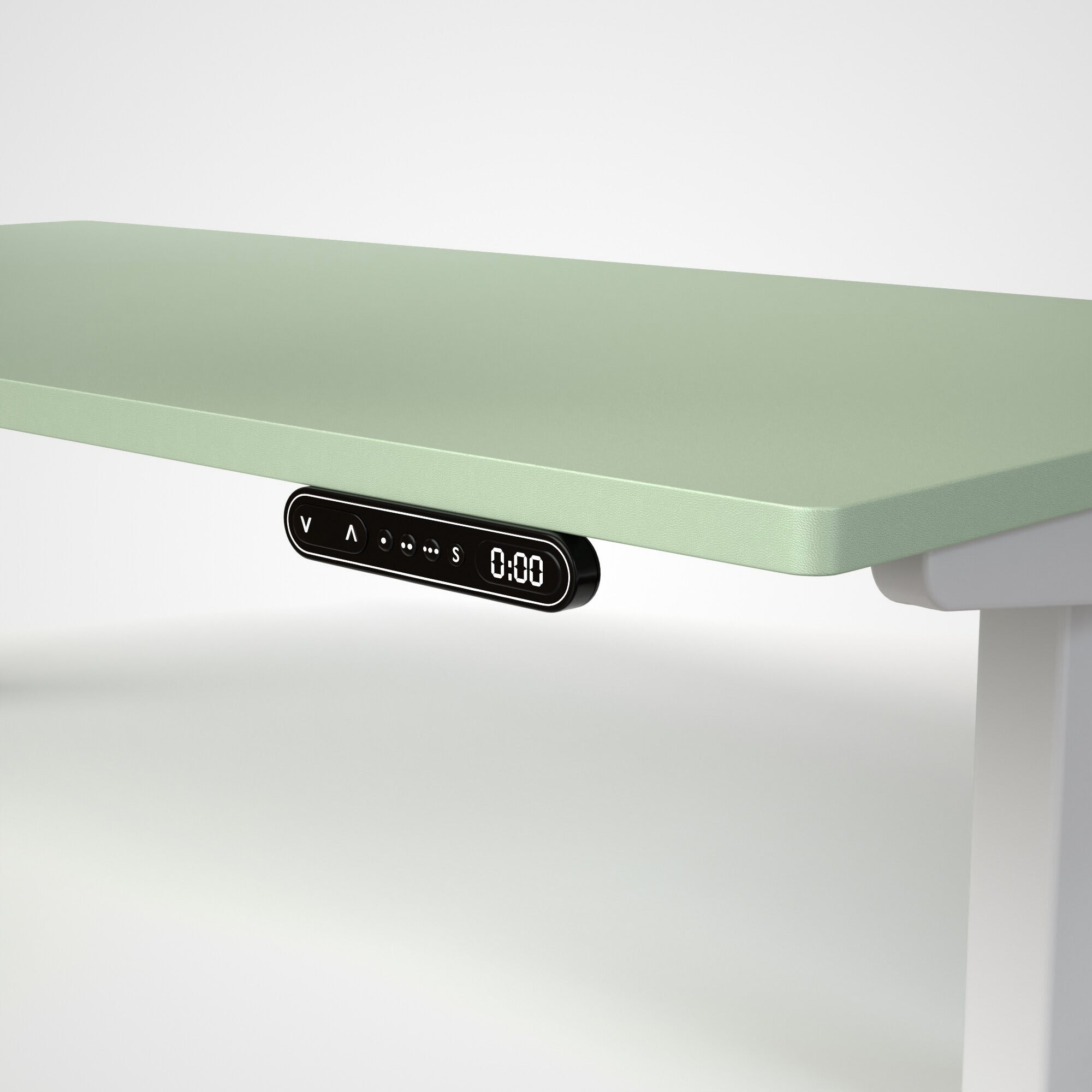Model 301 | Everyday Electric Sit-Stand Desk (48"x24") | Green | White Legs