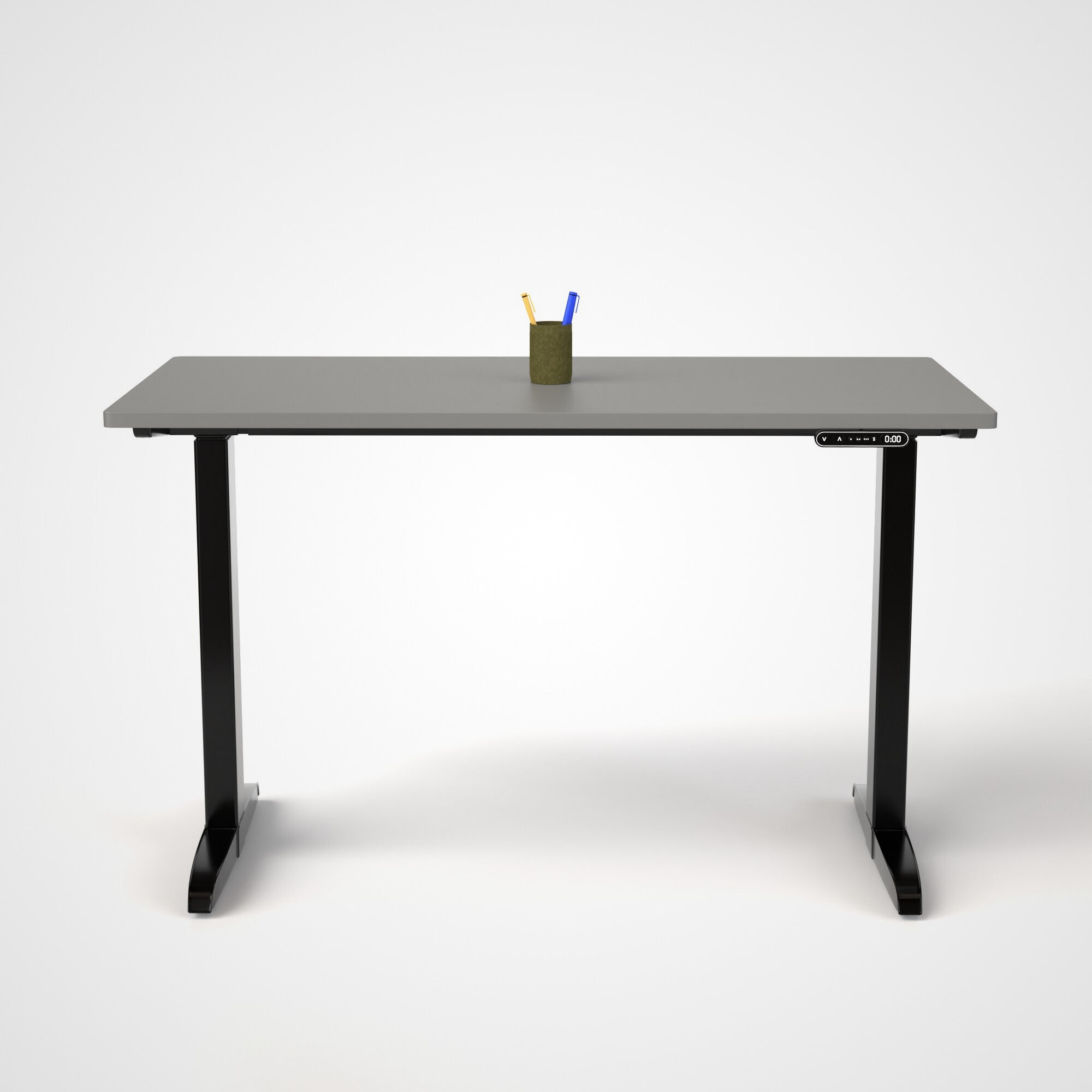Model 301 | Everyday Electric Sit-Stand Desk (48"x24") | Grey | Black Legs