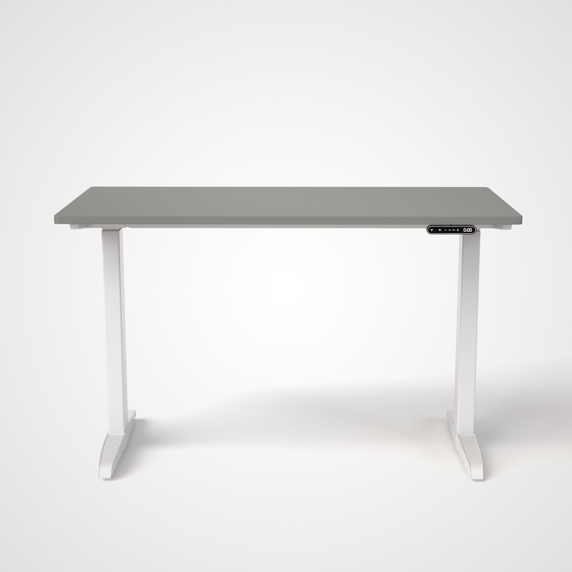 Model 301 | Everyday Electric Sit-Stand Desk (48"x24") | Grey | White Legs