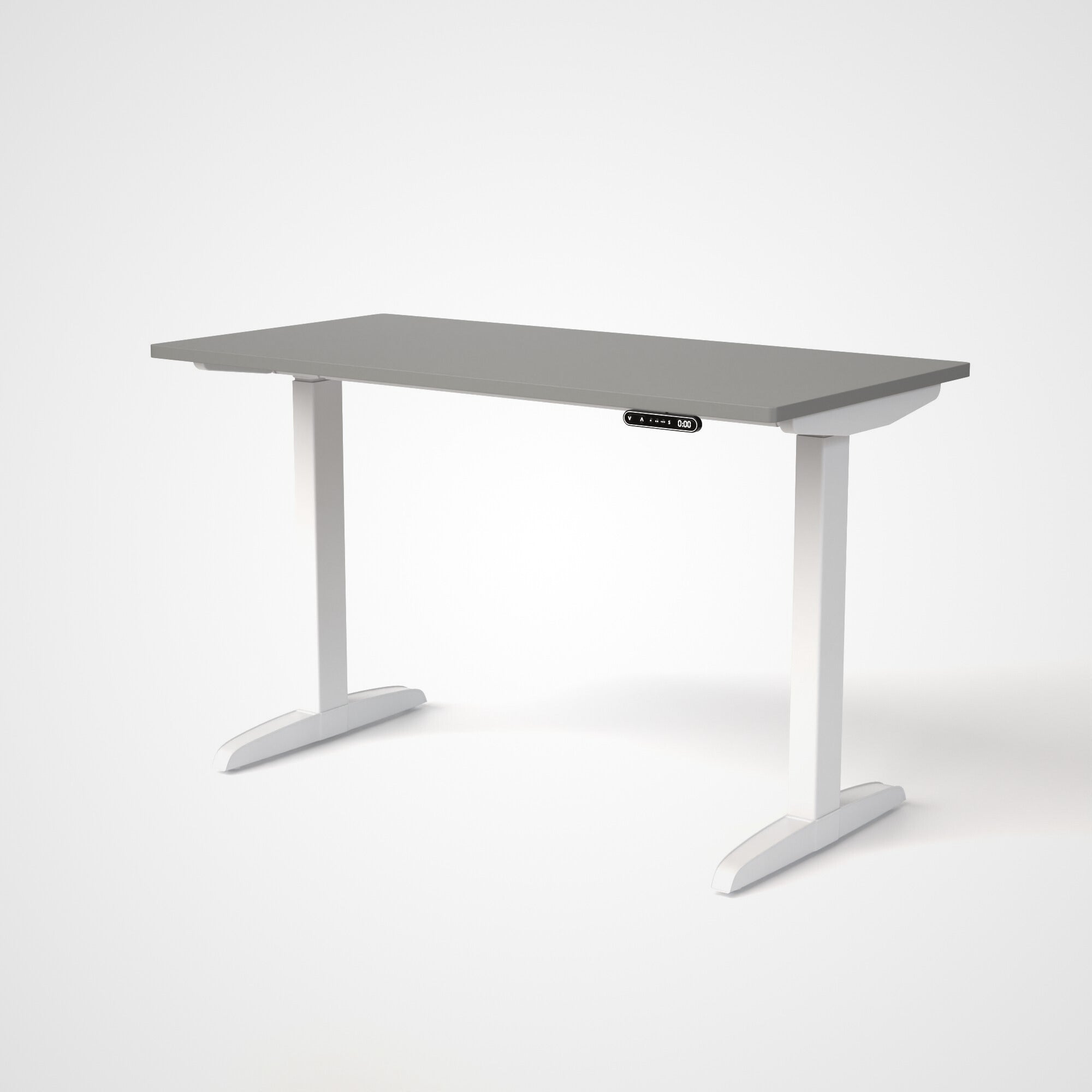Model 301 | Everyday Electric Sit-Stand Desk (48"x24") | Grey | White Legs