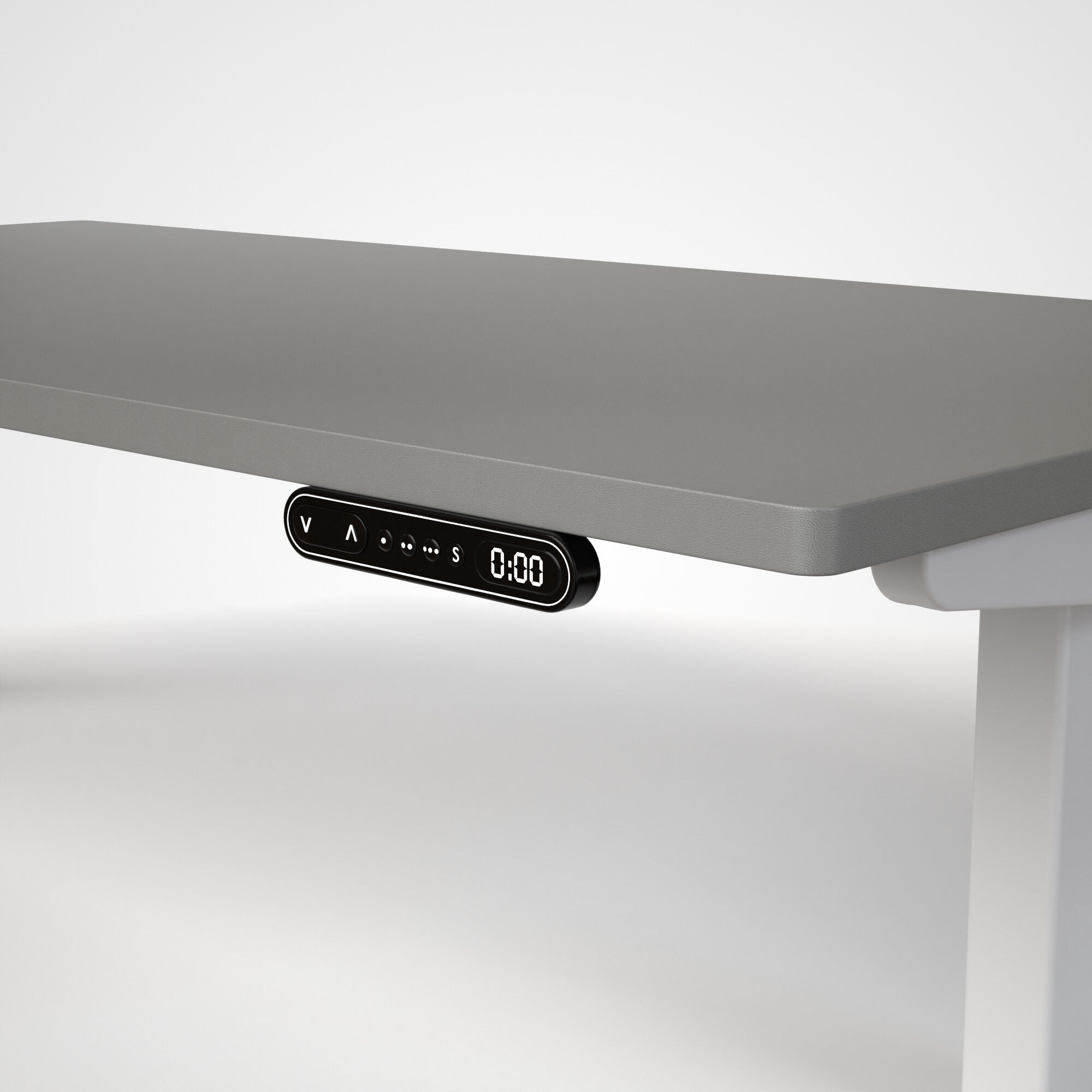 Model 301 | Everyday Electric Sit-Stand Desk (48"x24") | Grey | White Legs