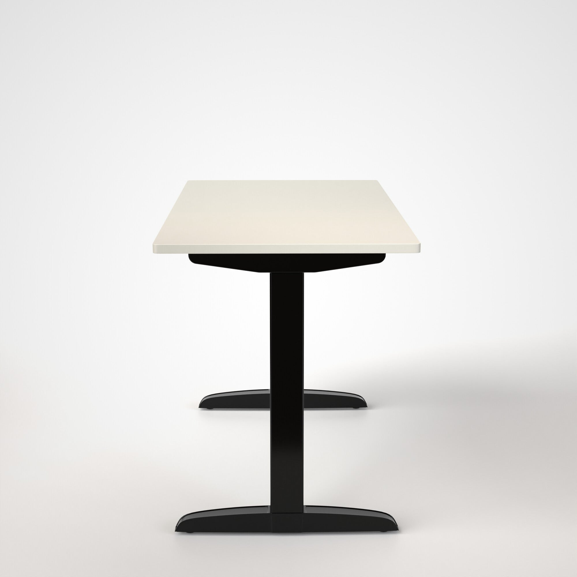 Model 301 | Everyday Electric Sit-Stand Desk (48"x24") | White | Black Legs