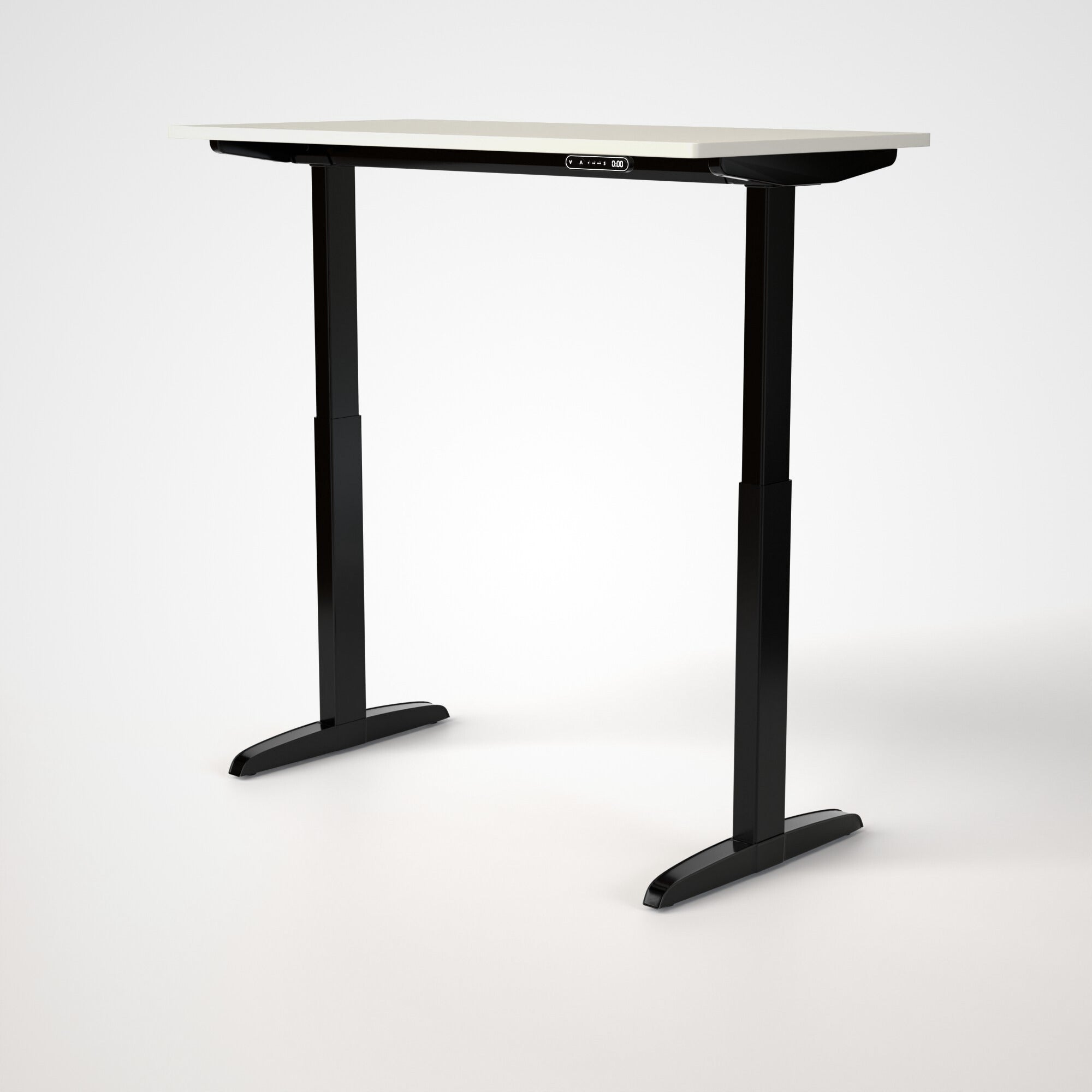 Model 301 | Everyday Electric Sit-Stand Desk (48"x24") | White | Black Legs