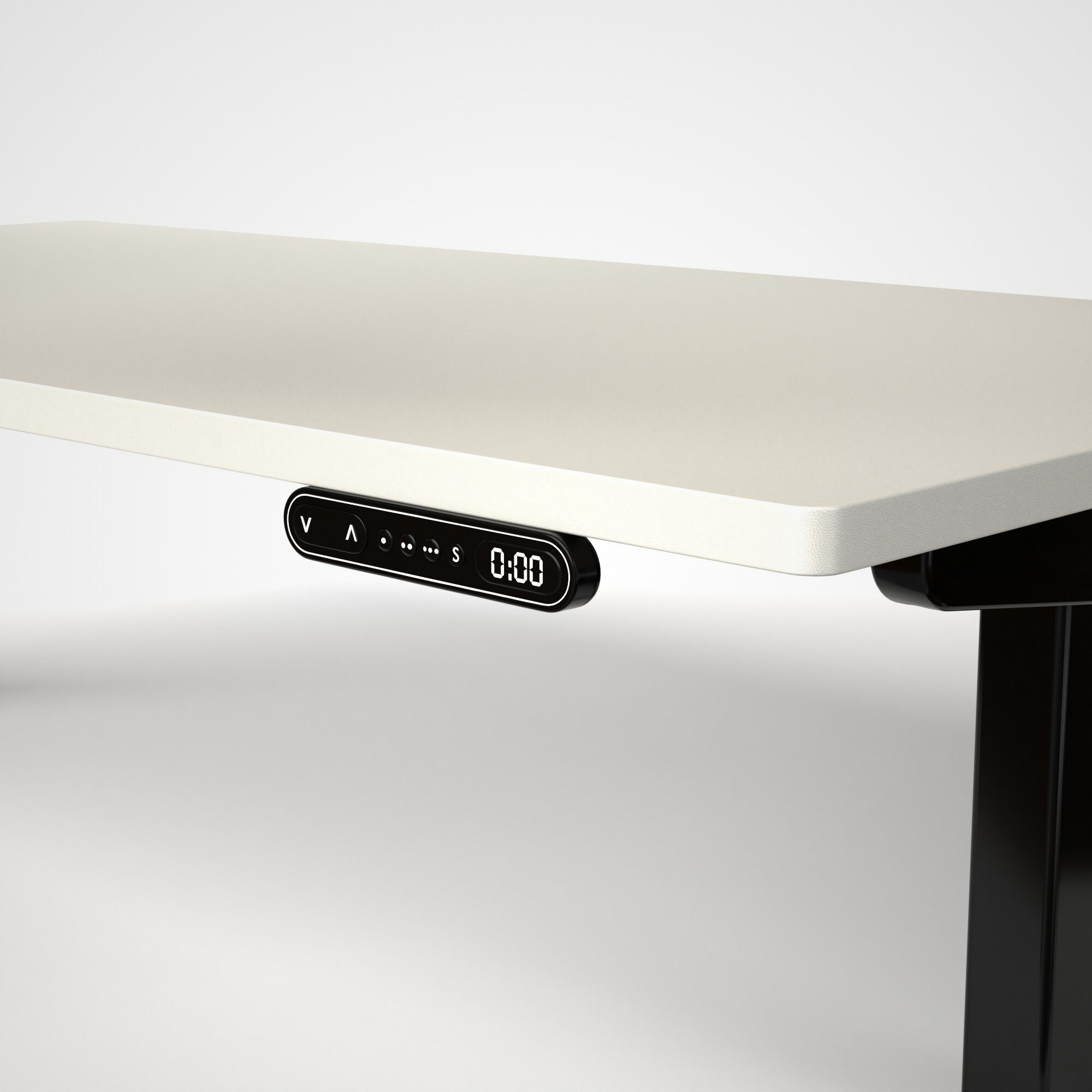 Model 301 | Everyday Electric Sit-Stand Desk (48"x24") | White | Black Legs