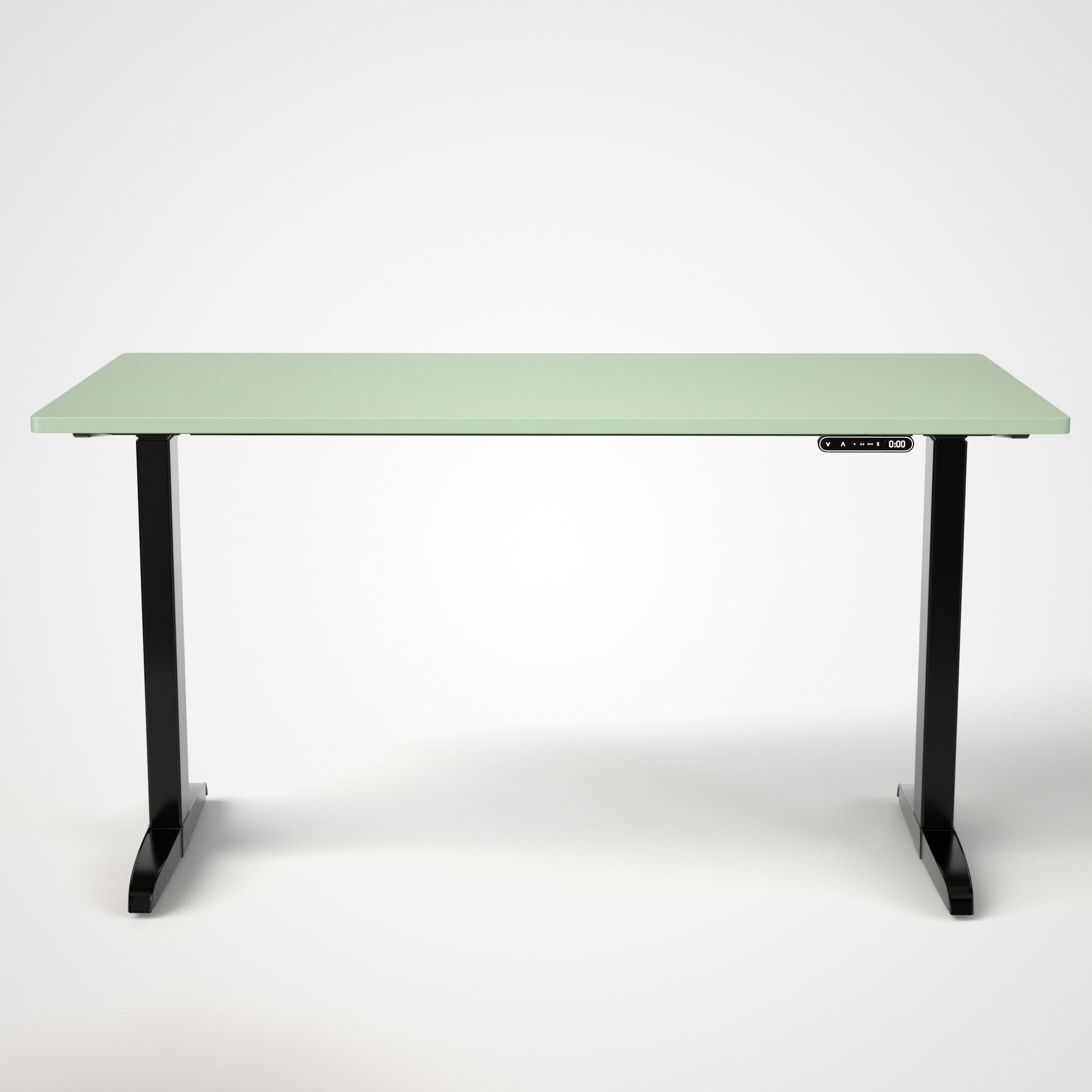Model 301 | Everyday Electric Sit-Stand Desk (55"x27") | Green | Black Legs