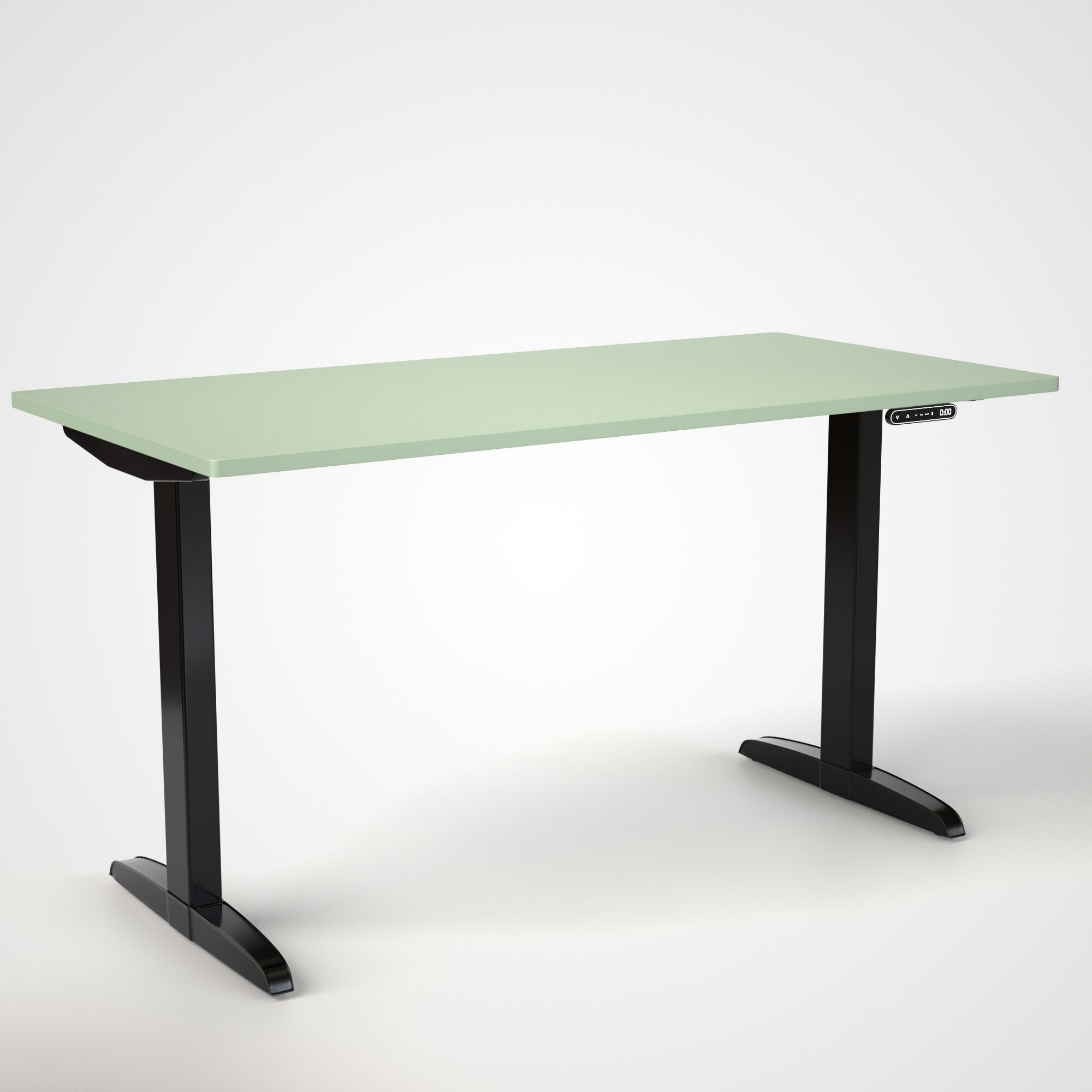 Model 301 | Everyday Electric Sit-Stand Desk (55"x27") | Green | Black Legs