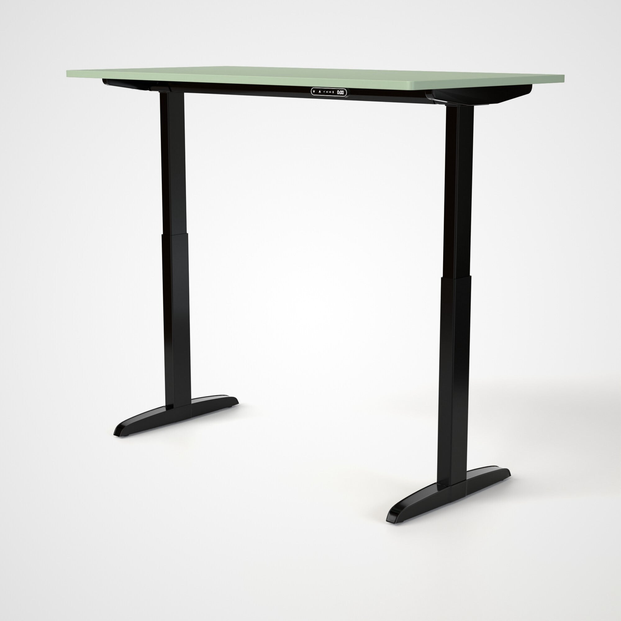 Model 301 | Everyday Electric Sit-Stand Desk (55"x27") | Green | Black Legs