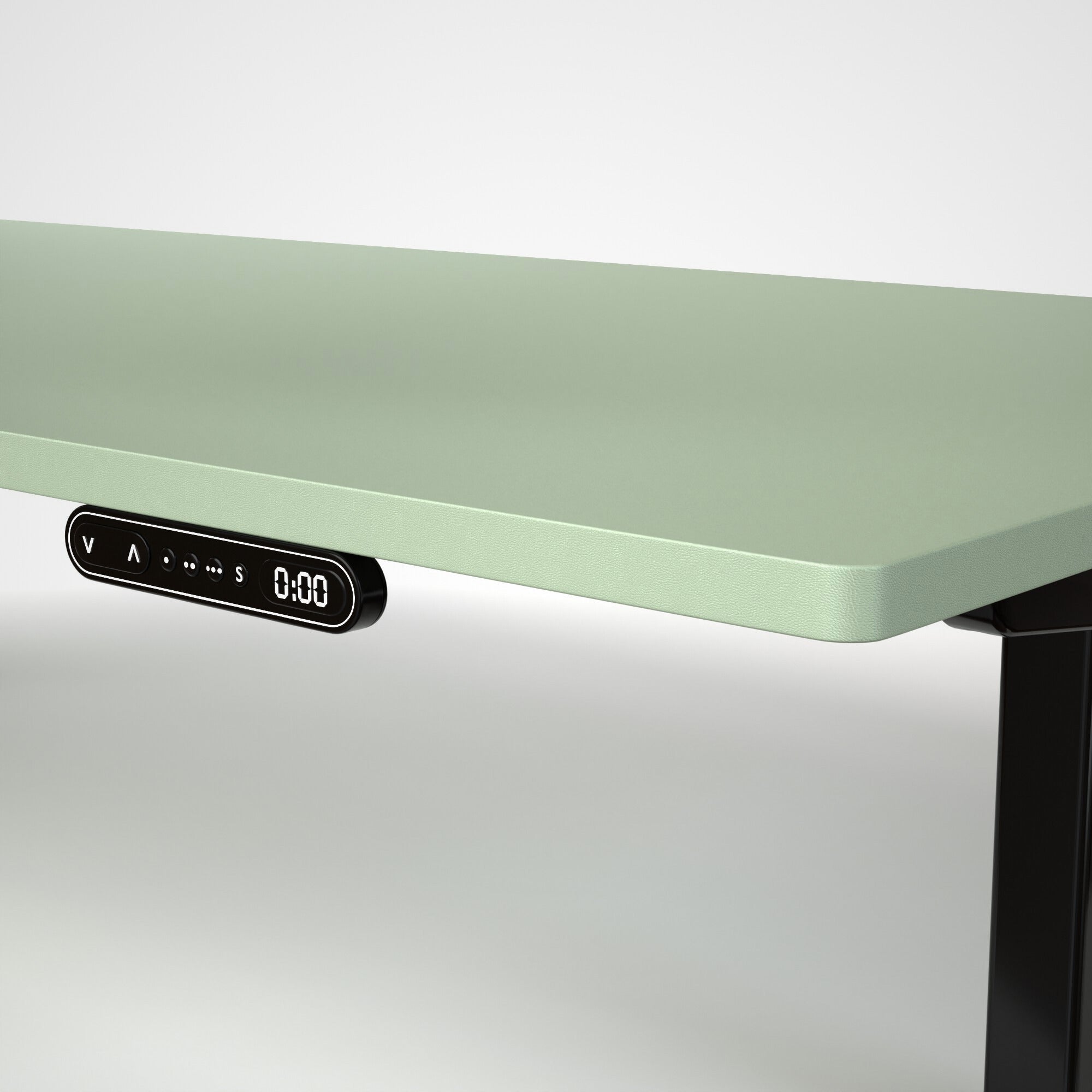 Model 301 | Everyday Electric Sit-Stand Desk (55"x27") | Green | Black Legs