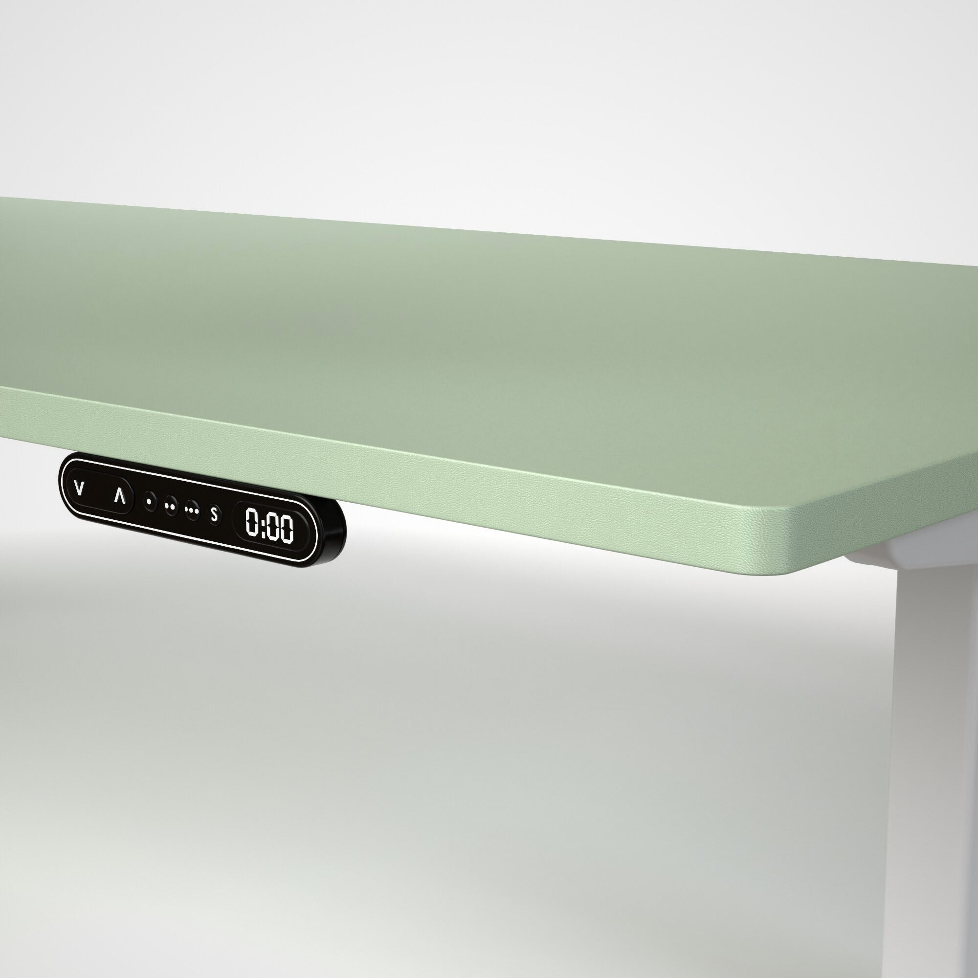Model 301 | Everyday Electric Sit-Stand Desk (55"x27") | Green | White Legs