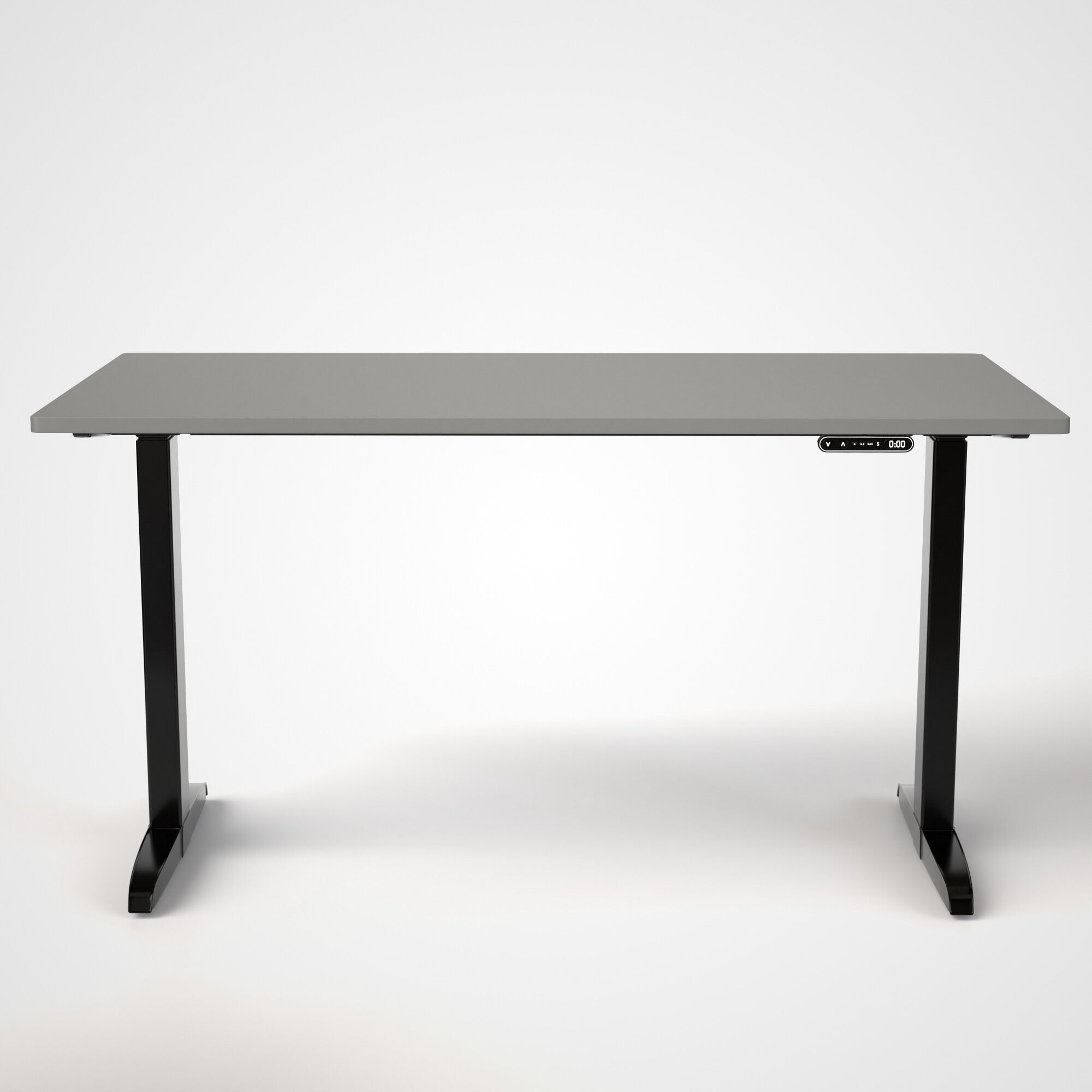 Model 301 | Everyday Electric Sit-Stand Desk (55"x27") | Grey | Black Legs