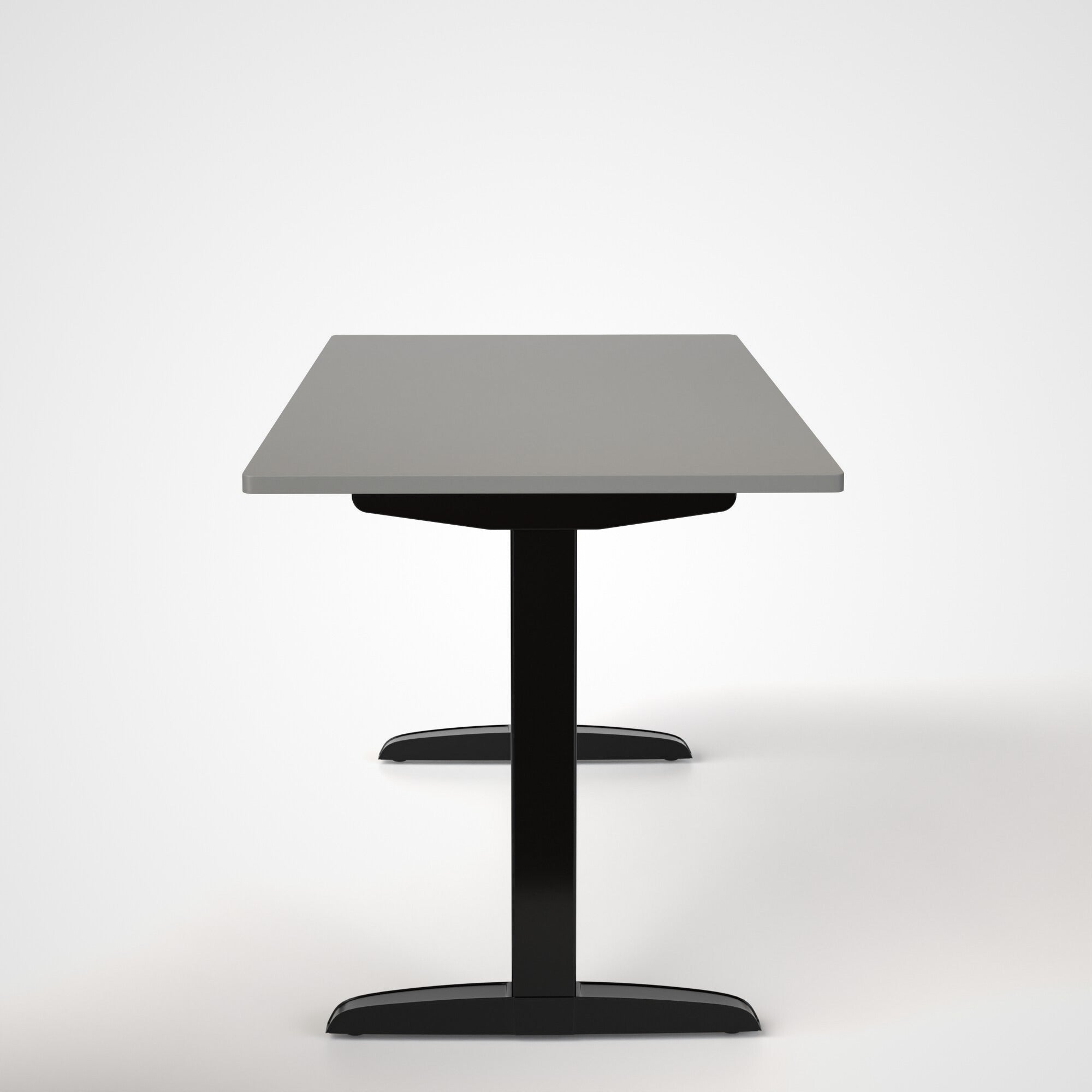 Model 301 | Everyday Electric Sit-Stand Desk (55"x27") | Grey | Black Legs