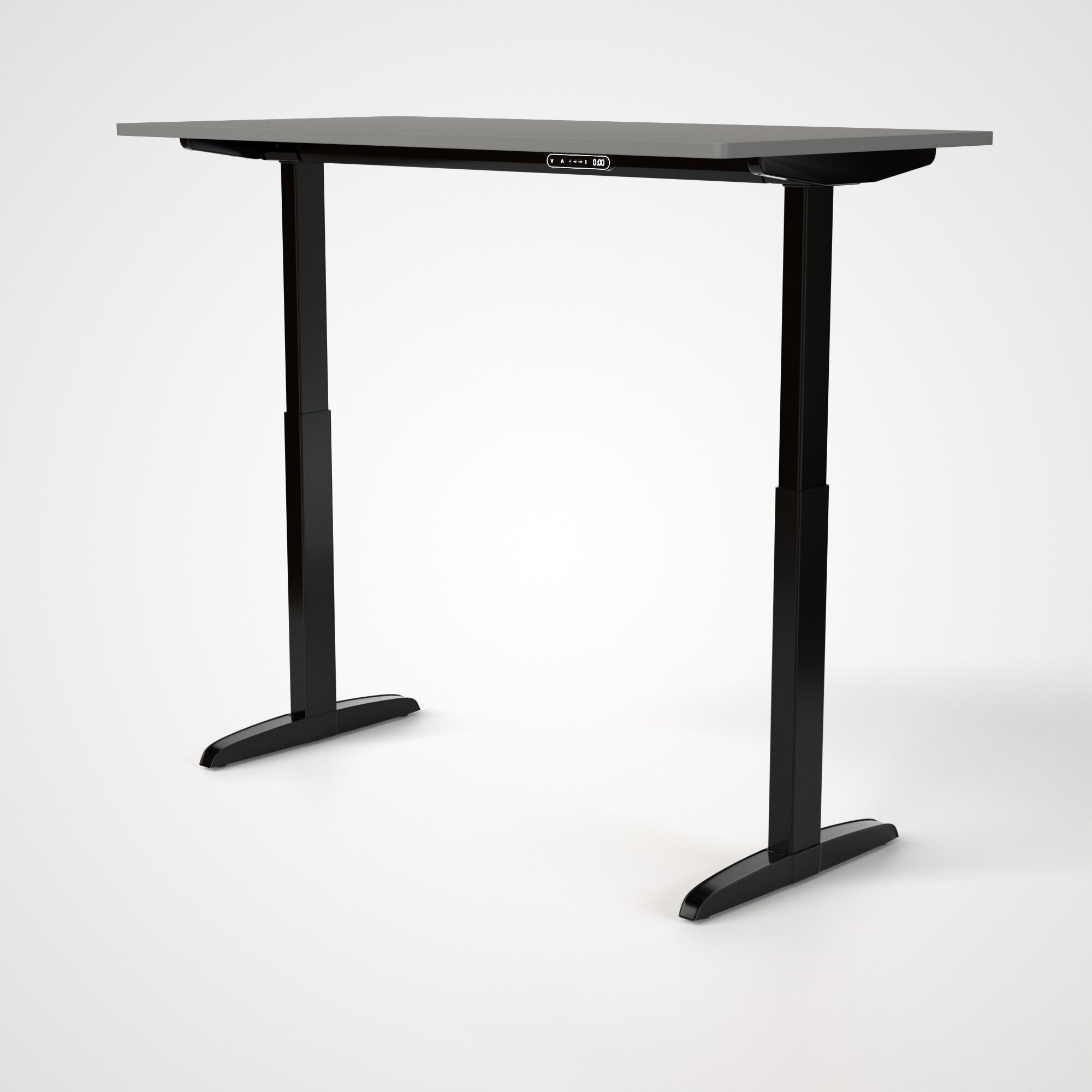 Model 301 | Everyday Electric Sit-Stand Desk (55"x27") | Grey | Black Legs