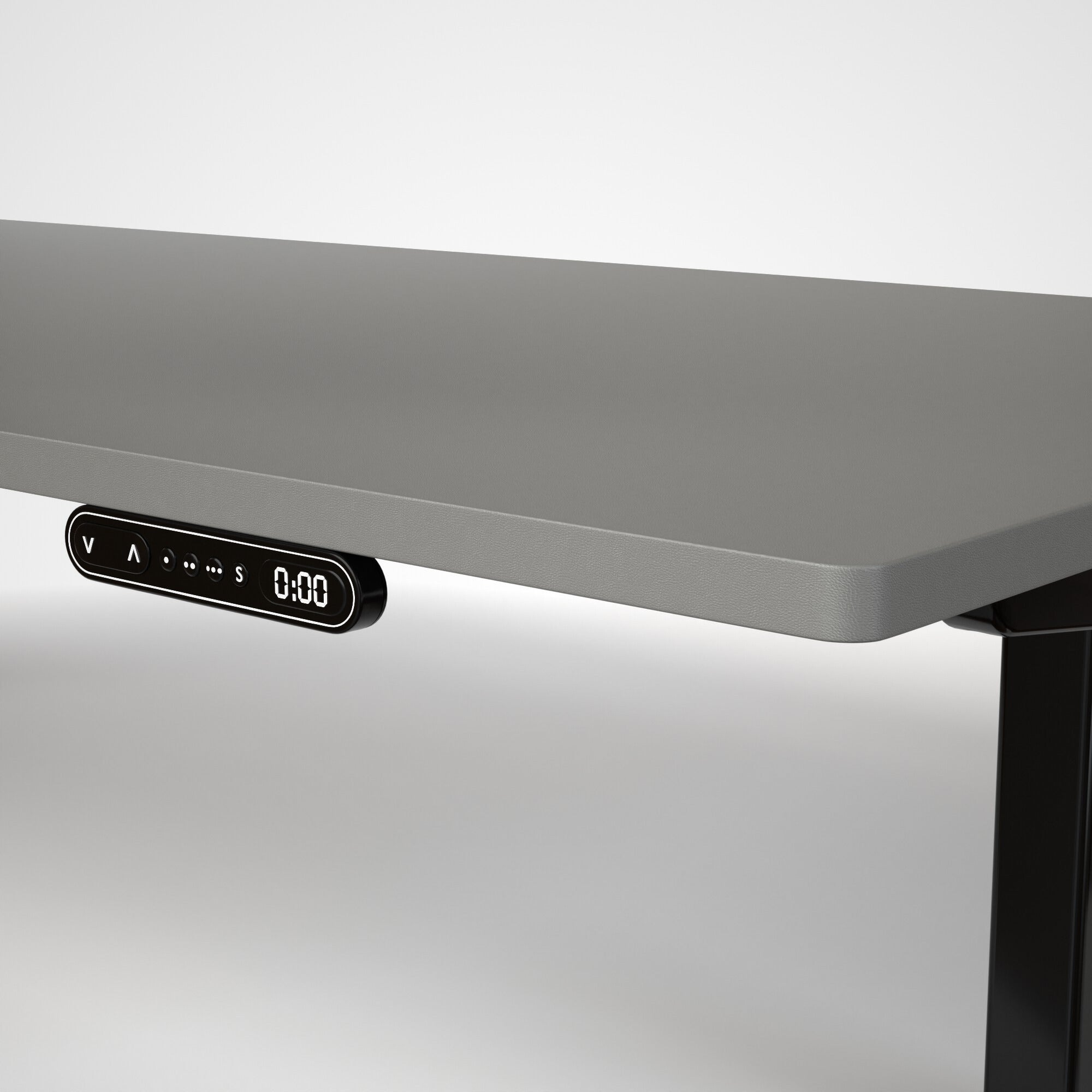 Model 301 | Everyday Electric Sit-Stand Desk (55"x27") | Grey | Black Legs