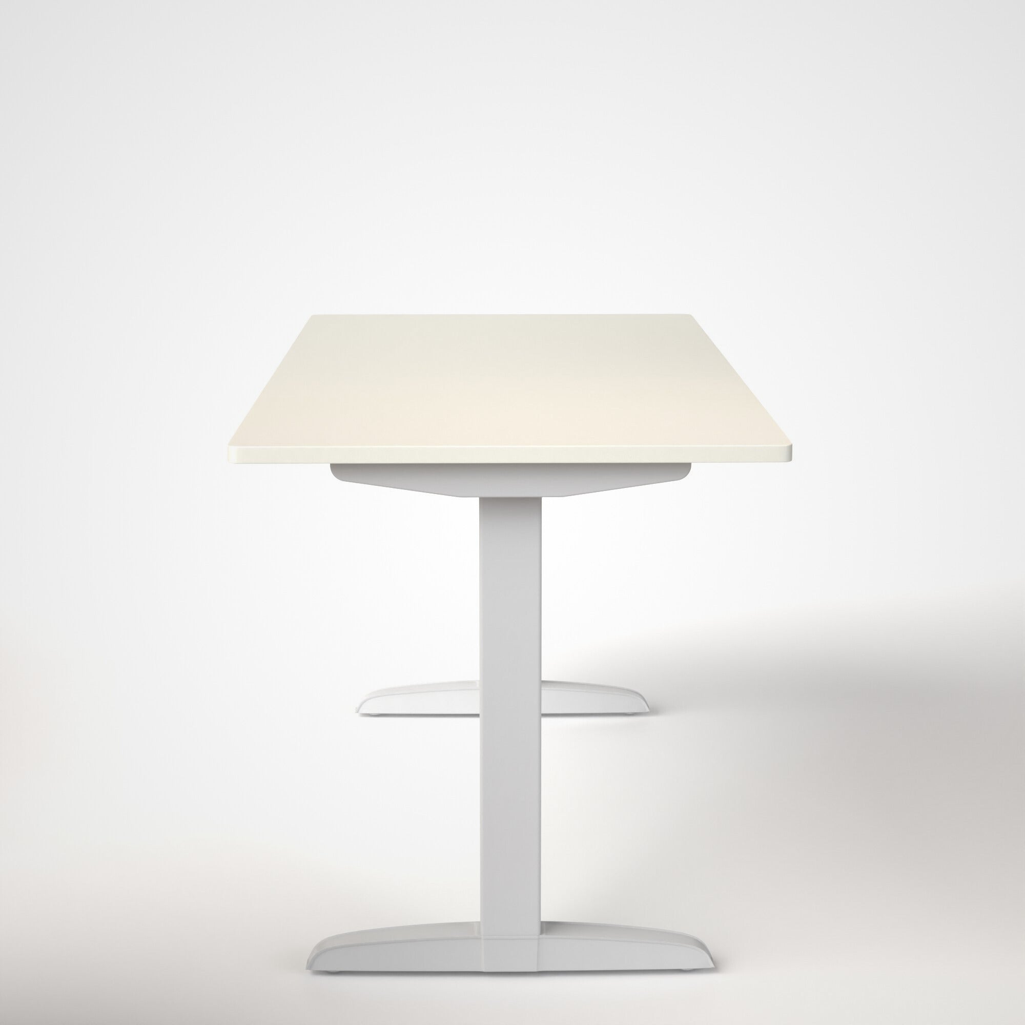 Model 301 | Everyday Electric Sit-Stand Desk (55"x27")  | White | White Legs