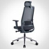 Pelicanwork Model 1319 black ergonomic office chair with mesh back and adjustable headrest