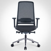 Pelicanwork Model 13 black ergonomic office chair with mesh back and adjustable arms