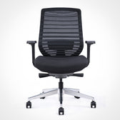 Pelicanwork Model 11 black ergonomic office chair with mesh back and adjustable arms