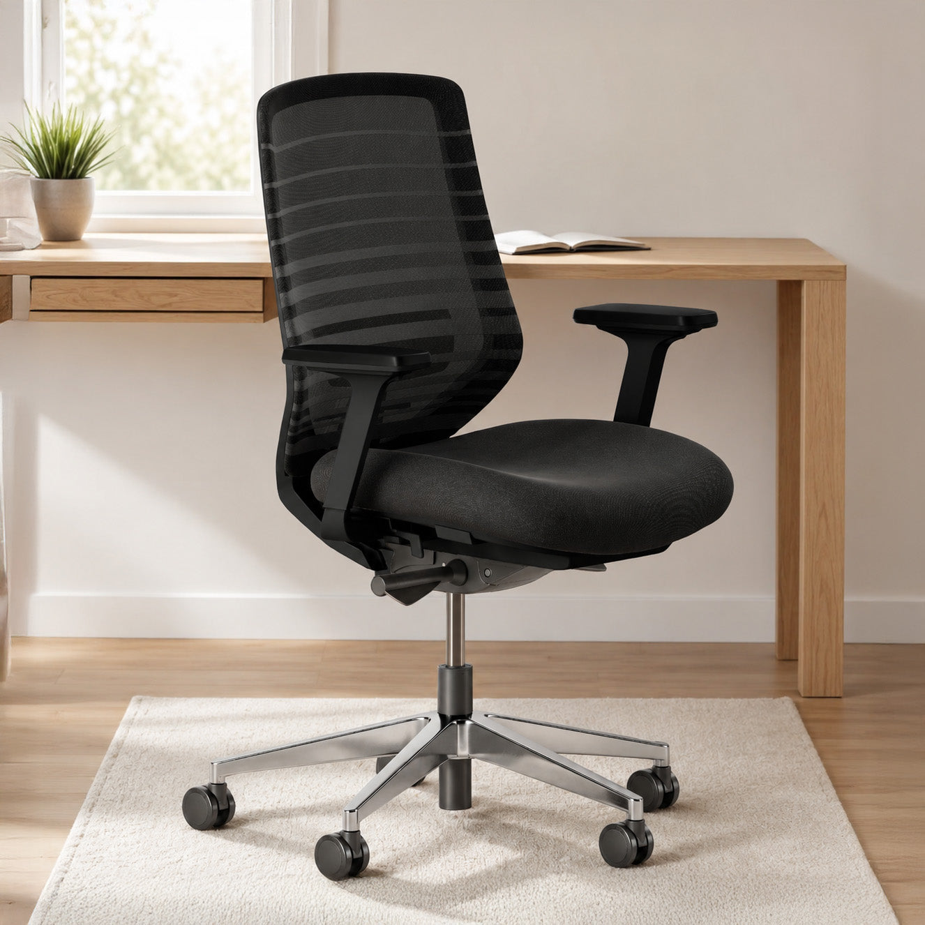 Model 11 Ergonomic Office Chair | Black | Metal Base