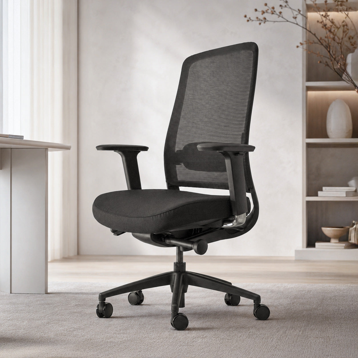 Model 54  Ergonomic Office Chair | Black | Nylon Base