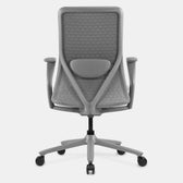 Pelicanwork Model 92G grey ergonomic office chair with mesh back and lumbar support