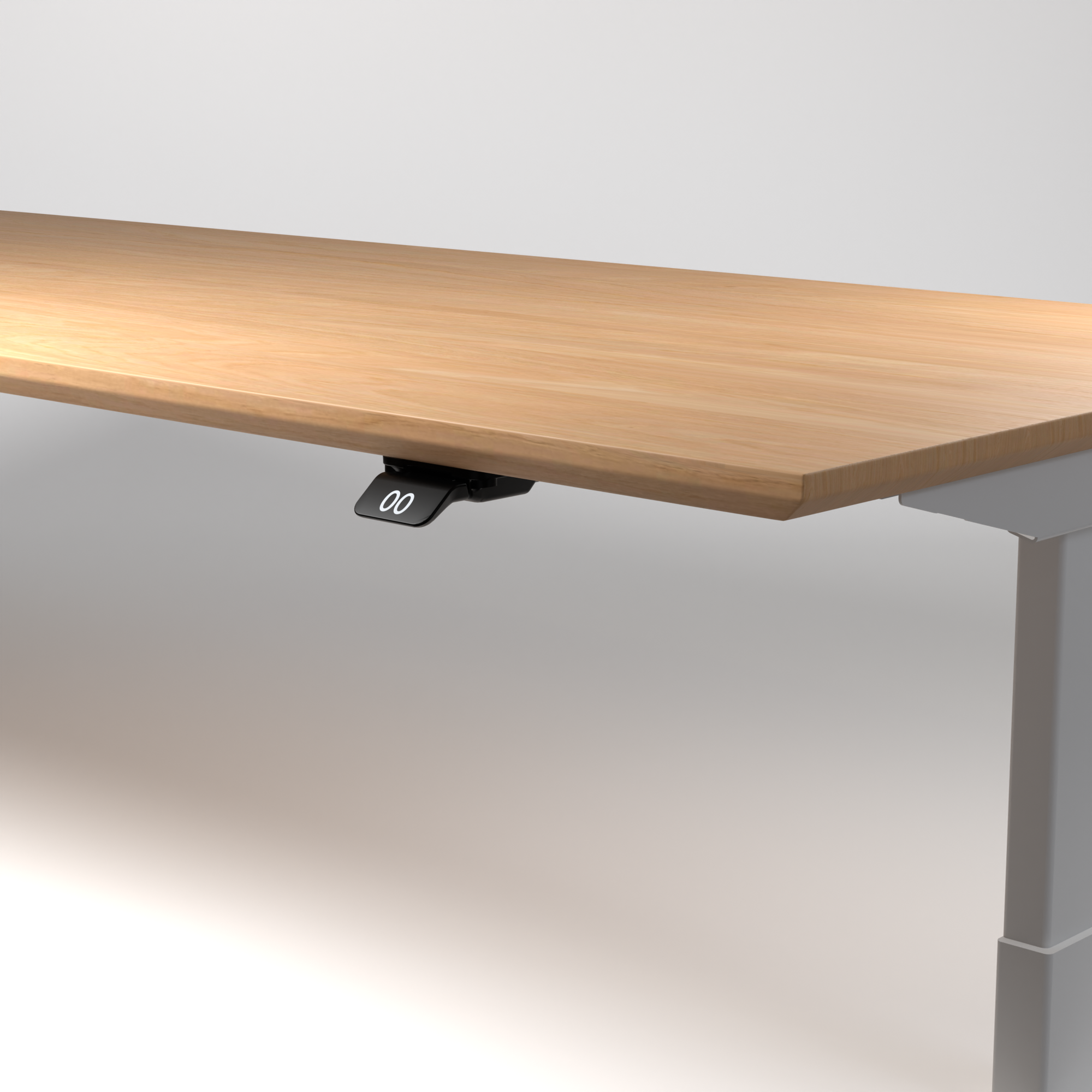 Model 304 | Pro High-Speed Solid-Wood Desk (68"x29") | Oak Wood | White Legs