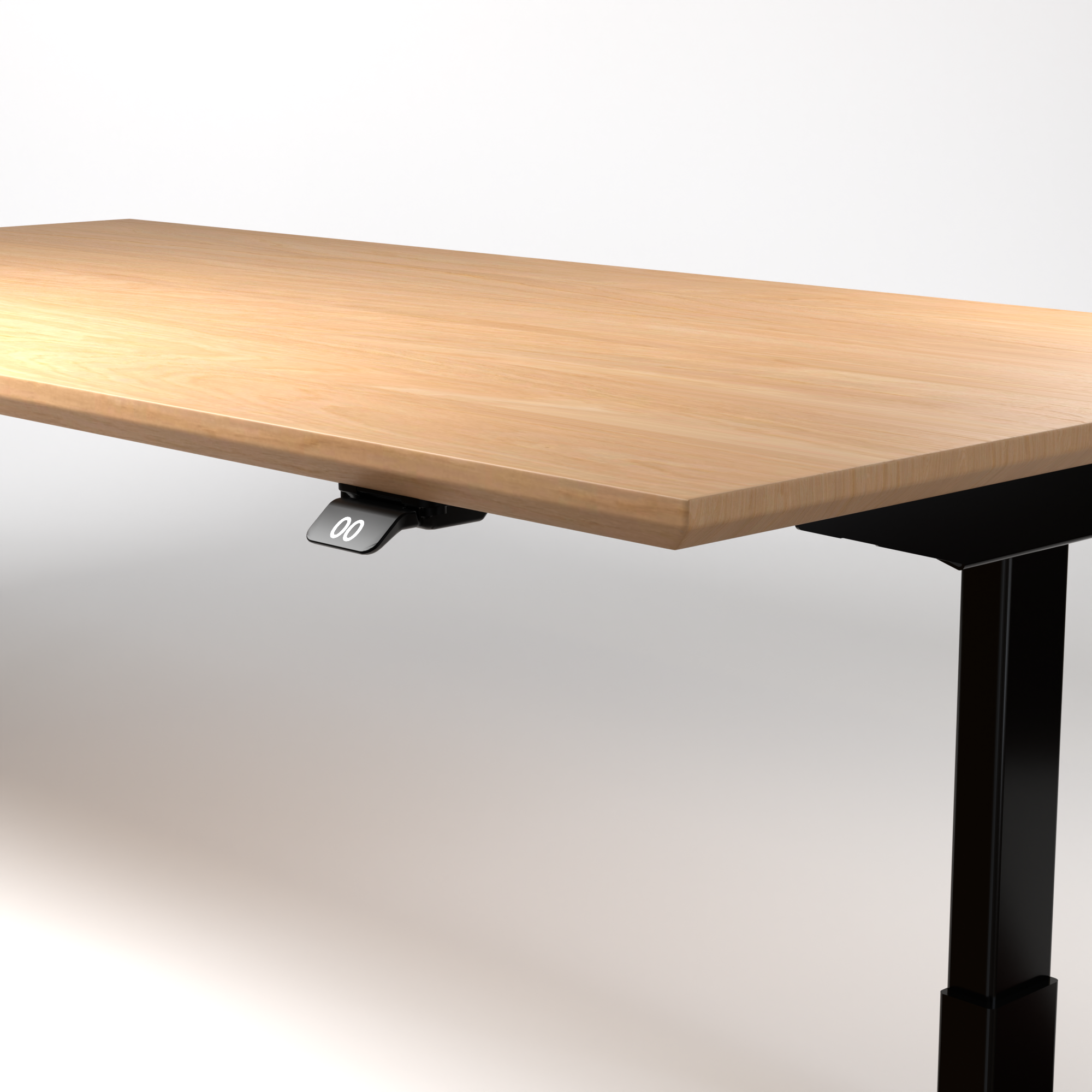 Model 304 | Pro High-Speed Solid-Wood Desk (58"x29") | Oak Wood | Black Legs