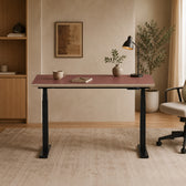 Model 301 Electric Standing Desk | Rosso | 48 x 24 in | Black Legs