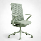 Pelicanwork green ergonomic office chair with mesh back, padded seat and adjustable armrests