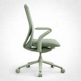Pelicanwork green ergonomic office chair with adjustable armrests and mesh back
