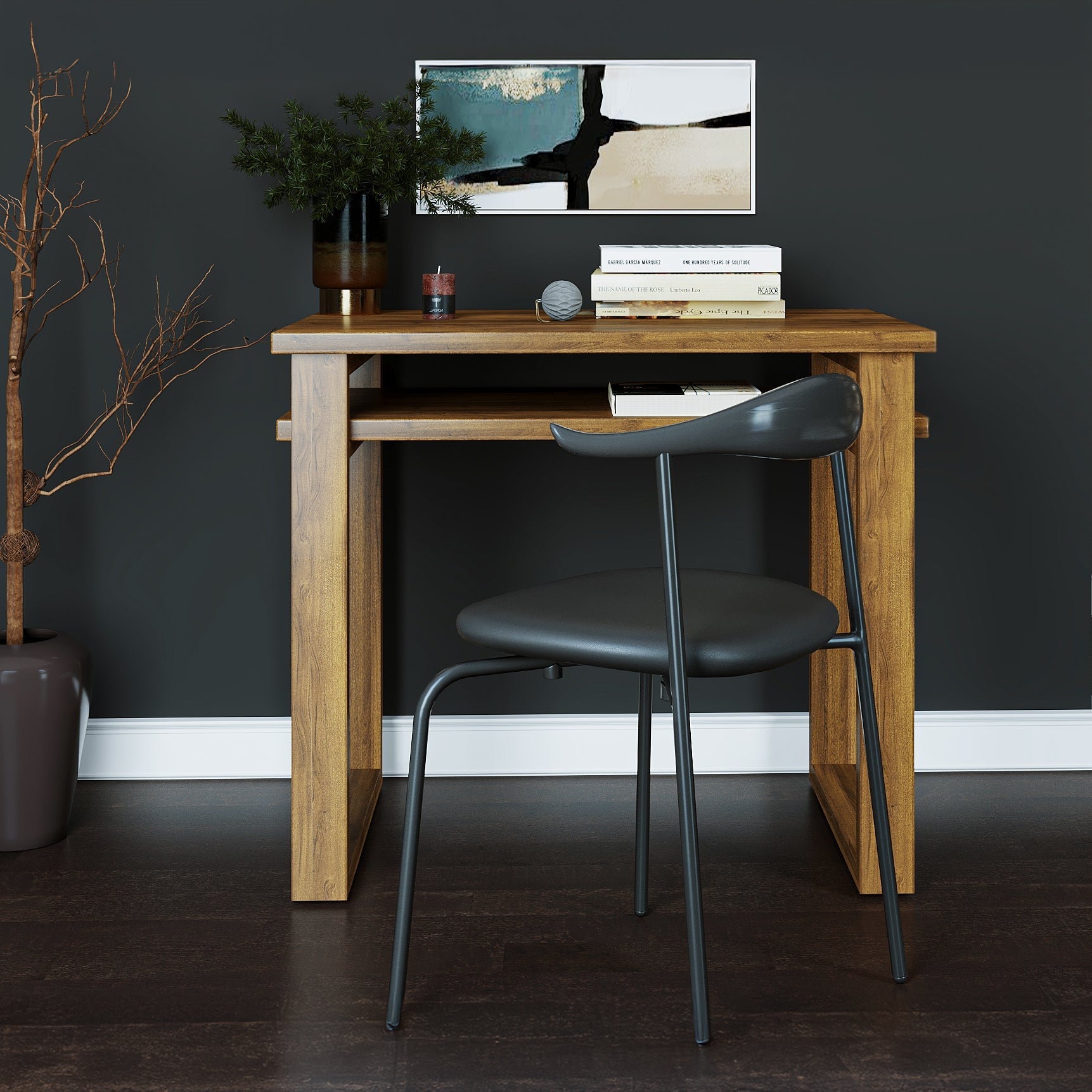 Model 802 Desk - Solid Teak Wood (3x2 Feet)