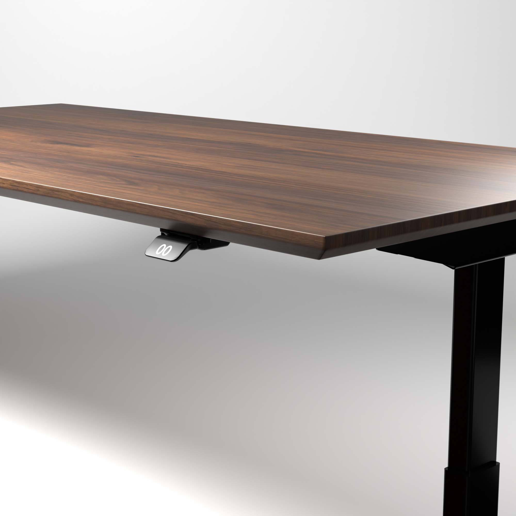 Model 304 | Pro High-Speed Solid-Wood Desk (58"x29") | Walnut Wood | Black Legs