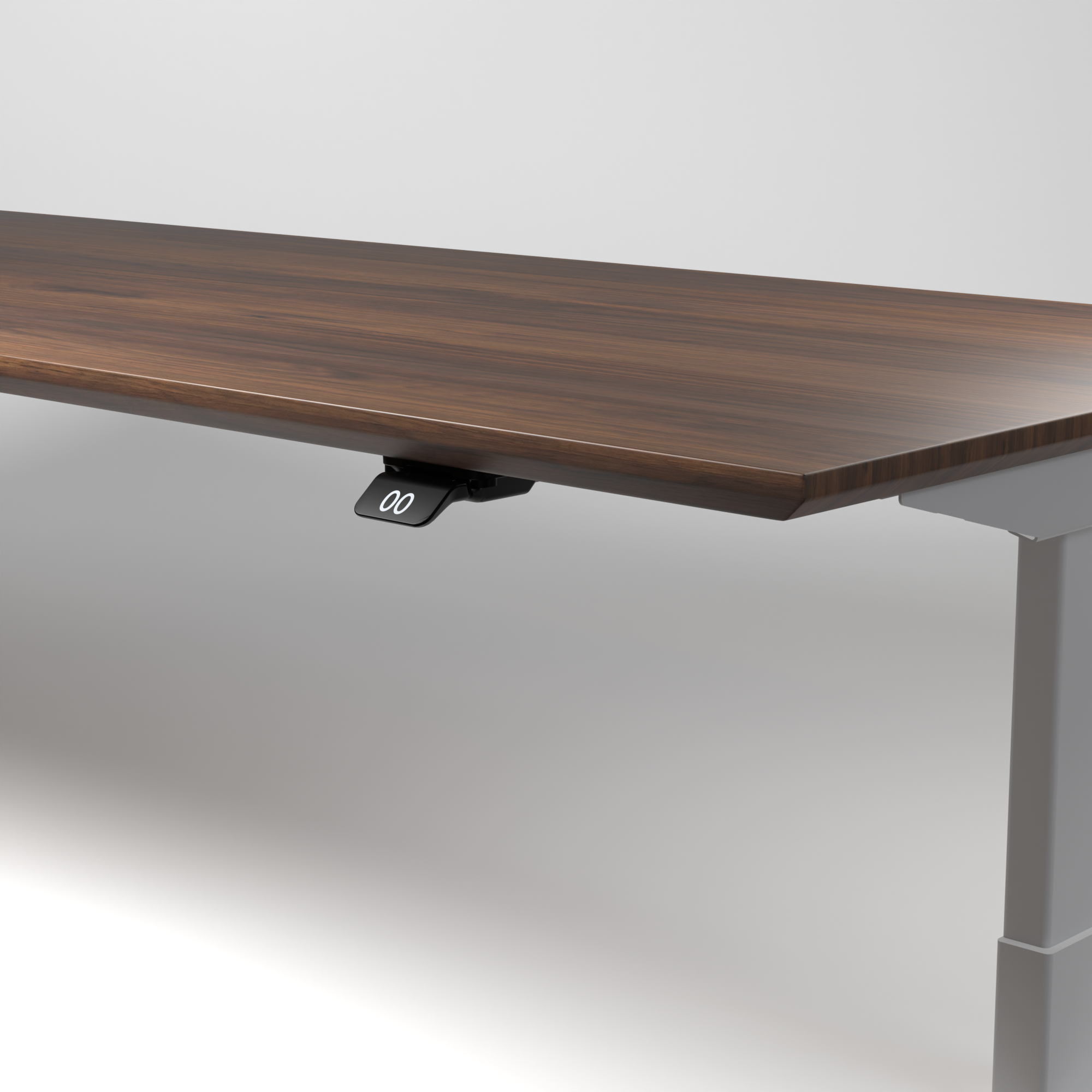 Model 304 | Pro High-Speed Solid-Wood Desk (68"x29") | Walnut Wood | White Legs