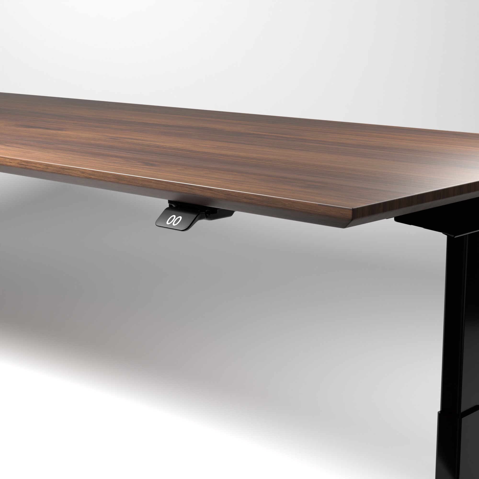 Model 304 | Pro High-Speed Solid-Wood Desk (68"x29") | Walnut Wood | Black Legs