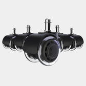 Pelicanwork black office chair caster wheels set, ergonomic replacement accessories