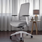 Model 54  Ergonomic Office Chair  | White/Grey | Nylon Base
